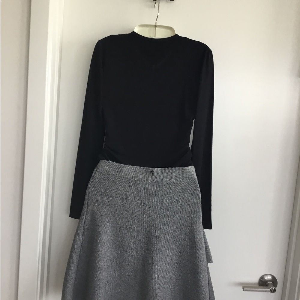 Zara Basic Collection Gray Double Layer Skirt Siz… - image 7